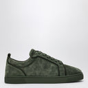 Christian Louboutin Sneaker Louis Junior Dark Green In Suede
