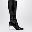 Christian Louboutin High Black Breat Brevet Leather Boot
