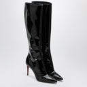 Christian Louboutin High Black Breat Brevet Leather Boot