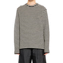 Jil Sander Camiseta compacta de lana a rayas