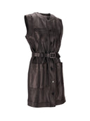 La Rose La Rose Leather Dress Nero