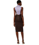 Gonna midi marrone Elisabetta Franchi