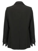 Blazer à poitrine double à rayures martine rose martine