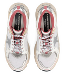 Golden Goose Lightstar Mesh Leather And Heel Polished Bio Based Upper Leather Toe Tpu Star