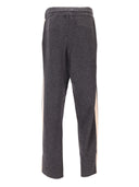 Palm Angels Classic Logo Knit Track Pants Dark Grey