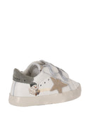 Golden Goose Baby School Nappa Upper With Print And Signature Suede Star And Heel