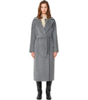 Max Mara Weekend-Mantel in Temperagrau mit Gürtel