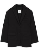 Anine Bing Quinn Blazer Black Cashmere Blend