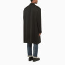 424 Black Wool Double Breasted Coat