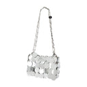 Sparkle Nano Purse Rabanne Polyester Silver