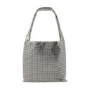 Bolso de hombro de píxel de plata mediano rabanne plateado de aluminio