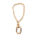 Collier Rabanne en aluminium rose or