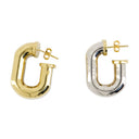 Orecchini Rabanne in alluminio oro