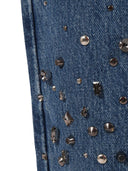 7 For All Mankind Calie Straight Ankle Dance With Crystals & Studs
