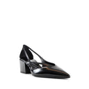Prada Brushed Leather Cut Out Pumps