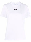 MSGM -Baumwoll -T -Shirt mit Micro -Logo
