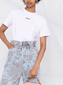 MSGM -Baumwoll -T -Shirt mit Micro -Logo