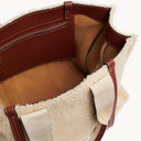 Chloe Chloé Woody Shearling Tote Bag