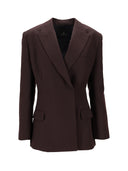 Anine Bing Aretha Blazer Marron Foncé