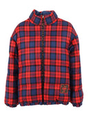 Fendi Jr Piumino Red Tartan