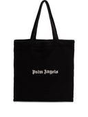 Sac fourre-tout à logo classique Palm Angels noir blanc cassé