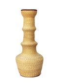 La Rose Raffia And Leather Vase