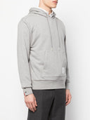 Thom Browne Hoodie Pullover W/ Cb Rwb Stripe In Classic Loopback