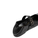 Valentino Garavani Valentino Garavani Leather Locker Ballerina Flats