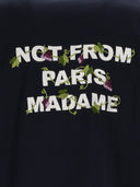 Dr�Le De Monsieur Navy Vine Embroidered Slogan T Shirt