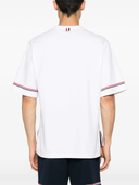 Thom Browne Rwb Stripe Cotton T Shirt