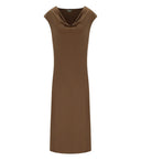 Mm Max Mara Vetusta Brown Long Dress