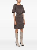 Parosh Pesca Belted Mini Dress