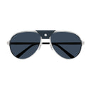 Cartier Ct0034 S Santos De Cartier Silver