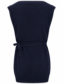 La Rose La Rose V Gilet Cardigan Belt Cash Blue Navy