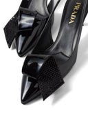 Prada 55mm Crystal Embellished Slingback Pumps
