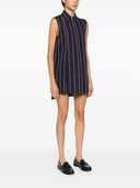 Thom Browne Rwb Stripe Mini Wide Shirt Dress
