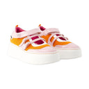 Zapatillas de deporte Baskina de cuero carel naranja/rosa