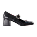Carmen pompes en cuir carel noir