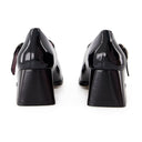 Carmen pompes en cuir carel noir