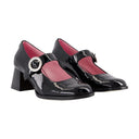 Carmen pompes en cuir carel noir