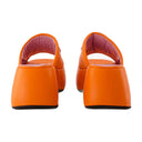 Flower Sandals Carel Leather Orange