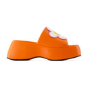 Flower Sandals Carel Leather Orange