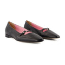 Emilie Ballerinas Carel Cuero Negro