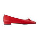 Bella ballerinas carel en cuir rouge