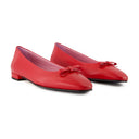 Bella ballerinas carel en cuir rouge