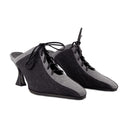 Corset Sandals Carel Canvas Black