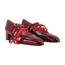 Spaghetti Pumps Carel Leather Burgundy
