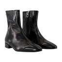 Botas de tobillo aiglon de cuero carel negro