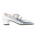 Kina F1 Pumps Carel Leather Silver