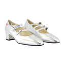 Kina F1 Pumps Carel Leather Silver